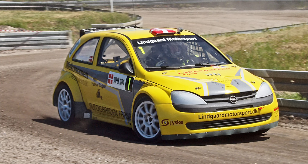 Lindgaard Motorsport påregner at justere lidt på undervognen inden Ecoteck/Mekonomen Rally Cross Denmark 2014
(Foto: Kirketerp)
